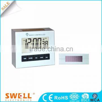 hot sale modern design rc table clock , abs alarm clock