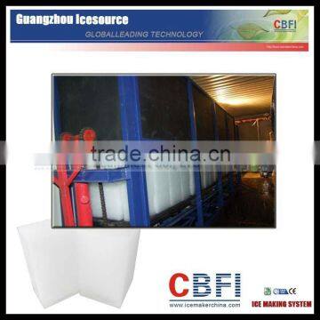 containerized ice block maker reduce working load