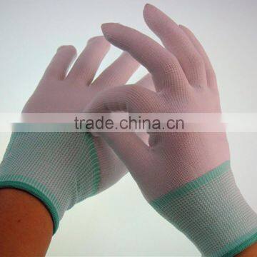 Factory direct sales dust free cleanroom working glove 13 gauge knitted nylon glove liners