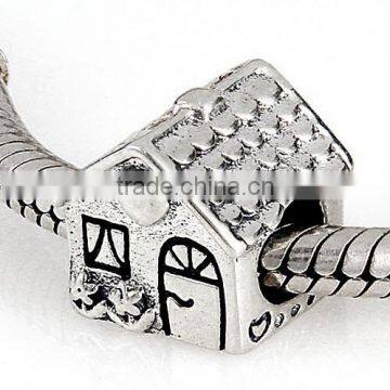 Factory OEM custom logo high quality 925 silver european antique silver bead