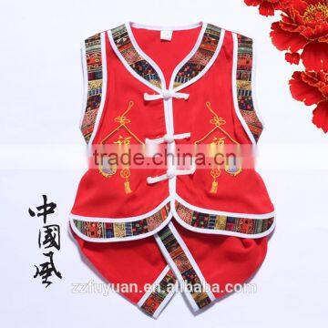 hot sale kids Tang suits in summer, Chinese new year style clothing sets