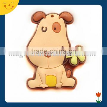 Cute pet dog shaped promotion 3d fridge magnet