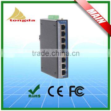 8 port Unmanaged fiber Industrial Ethernet Switch 10/100 Base