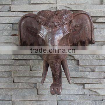 Decorative resin wall hanging elephant statue