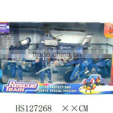 Plastic police play set