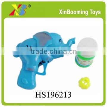 Hot selling cheap plastic cartoon elephant bubble gun