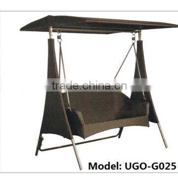 balcony swing chair UGO-G025 two seater garden rattan chair hot selling