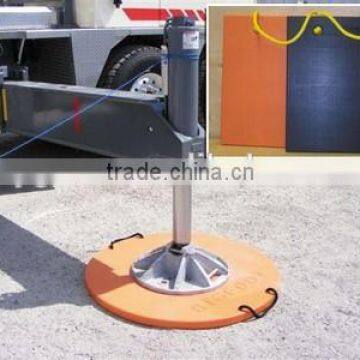 Non -slip board for strong construction crane pads/ temporary road protection outrigger pad/ hdpe plastic jack plate