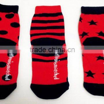 Ladybug Graphics sock