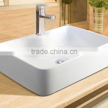 colored Ceramic countertop hand wash basin