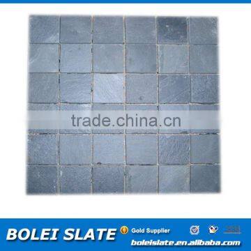 Meshed natural mosaic slate