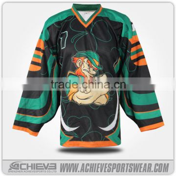 sublimation printing custom hockey jersey wholesale