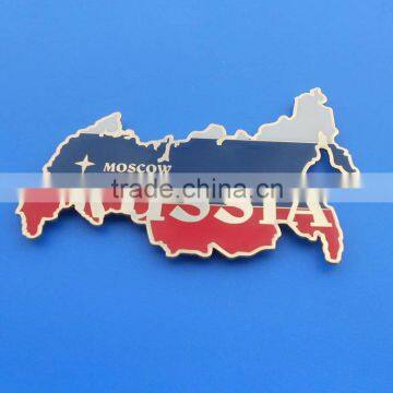 Russia map magnet, customize fridge magnet, metal fridge magnet