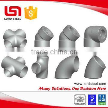 ASME/ANSI B16.9 stainless steel pipe fittings elbow flange reducer tee