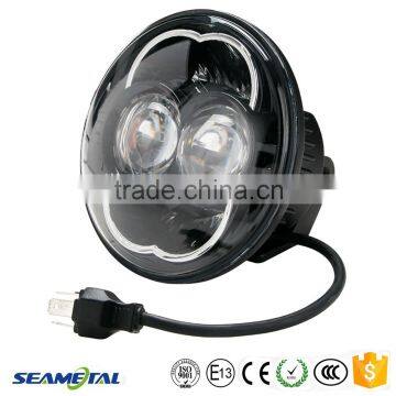 DOT Approved Car Universal 5" Inch Round 42W 3780LM With CREE LED Headlight ISO9001 and European E-Mark Certification