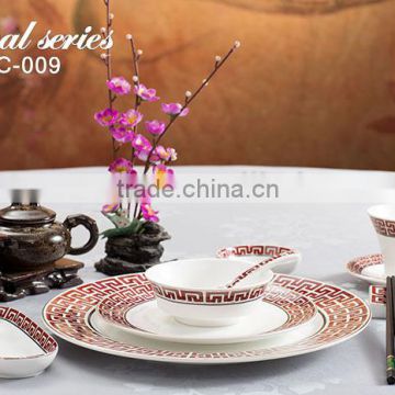 spanish style dinnerware set , country style tableware for wedding