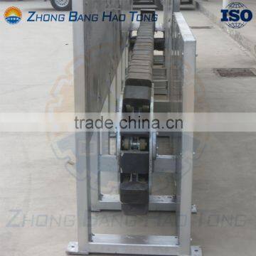 pig shackling conveyor for pig abattoir plant