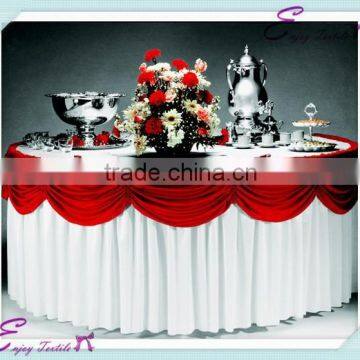 YHK#27 swag table skirt - polyester banquet wedding wholesale chair cover sash table cloth skirt linen