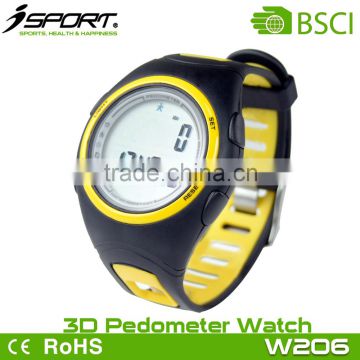 CE Rohs Multi-Color 3D Sensor Sports Watch Instructions for Using Pedometer