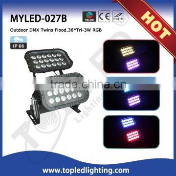 Factory Price RGB 3in136x3W Outdoor IP65 DMX LED Flood Light
