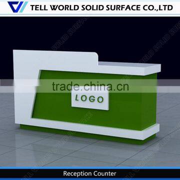 Customized office small reception desks with logo