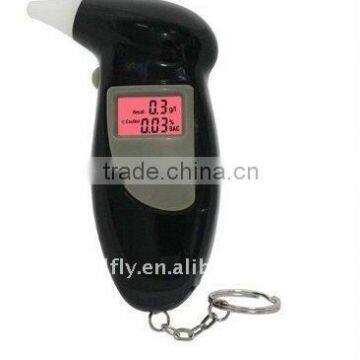 Factory Outlet police digital alcohol tester with lcd display and 5 pcs mouthpiece (ALT-07) (digital alcohol tester with lcd)