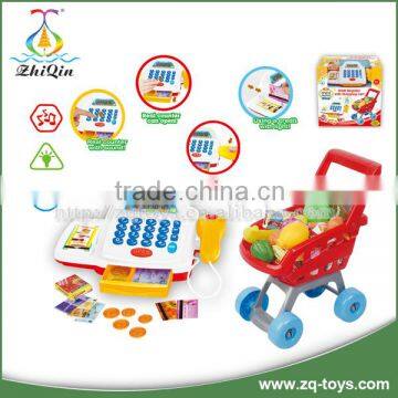 Electronic Cash Register Supermarket Shopping Trolley Cash Register Bank Kids photo-2