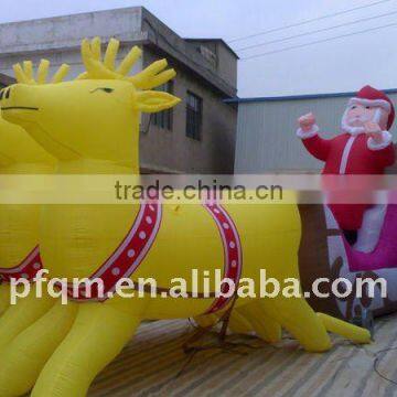 inflatable santa reindeer