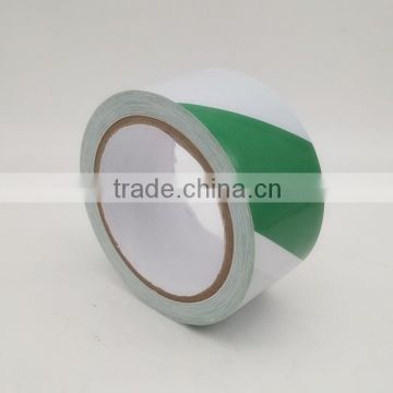 PVC Hazard Safety Tape Green-White