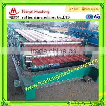 Double layer used wall panel and roofing steel making equipment