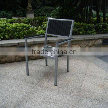 Dining chair, plastic wood arm chair, restaurant chair