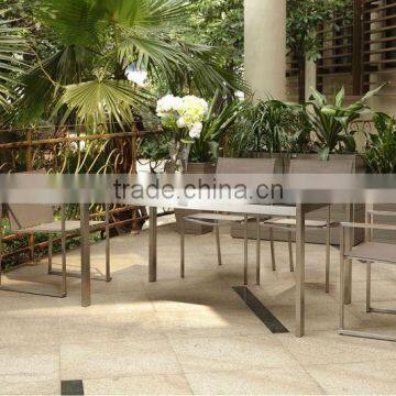 Stainless steel 304# outdoor dining garden furniture