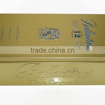 Rectangular Wine Tin Box for Whisky Packing