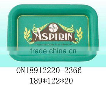 customized bar tray tin /serving tin tray