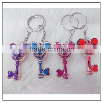 new key style cheap plastic keychain