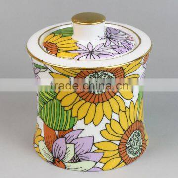 China Wholesale Sugar Pot , Ceramic Containers Small, Ceramic Tea Coffee Sugar Containers