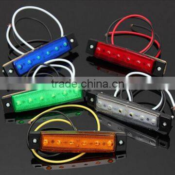 12V/24V universal 6LED truck side marker lamp