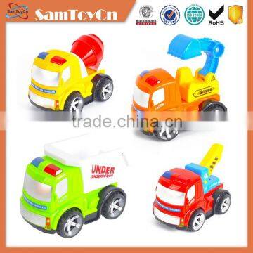 Popular amusing 4 pcs plastic truck car toy