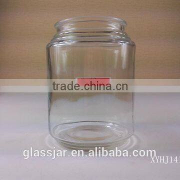 Round honey glass jar