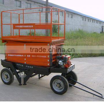 Mobile ecnomical type hand push hydraulic lifting equipment for pallets with motor