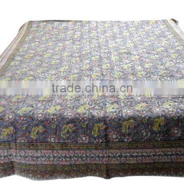 RTHBC-4 Cotton Cutwork Floral Patchwork handmade kantha stitching queen size bed covers manufacturers and supplier