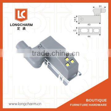 magnetic plastic LED light LED hinge light for cabinet hinge made in China