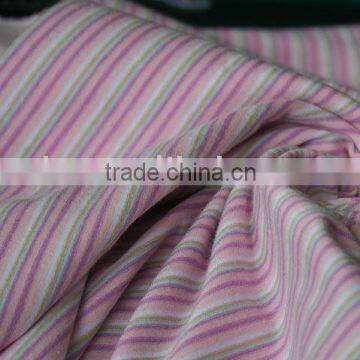 100%polyester yarn dyed stripe single jersey fabric