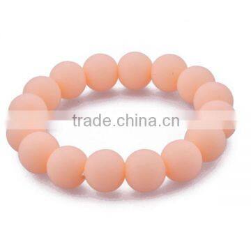 Country silicon bracelet chewbeads,food grade silicone bead bracelet,custom fashion chewbeads silicon bracelet