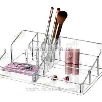 Hot Sell Transparent Single Layer Clear Acrylic Makeup Brush Holder