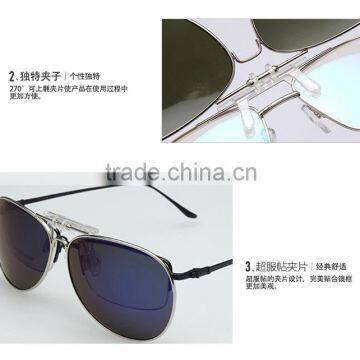 New Style Mirror Frame Sunglasses Polarized Clip Insert Frog Mirror Glasses photo-3