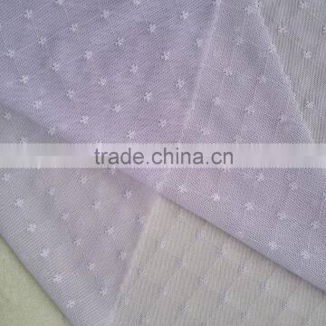 Warp Knit Lingerie Use Plaid Pattern Nylon Spandex Mesh Jacquard Fabric photo-2