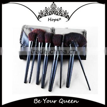 Black Popular High Quality 8 Piece Makeup Brush Set