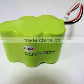 Fashion design nimh battery 6v ni-mh rechargeable battery for sweep/mopping robot