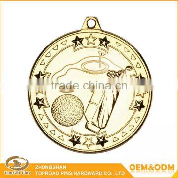 2016 hot sale custom gold plated award honor medal metal medal